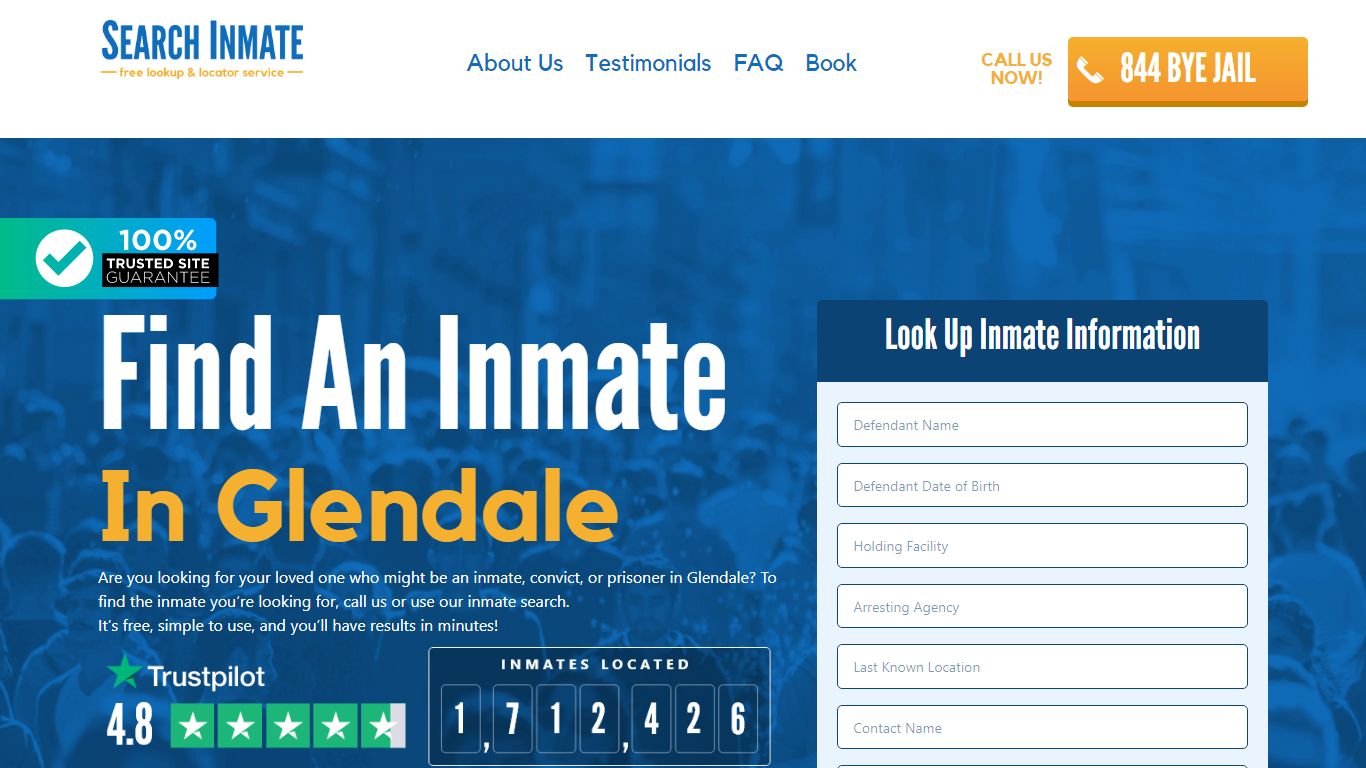 Find An Inmate in Glendale, California – SearchInmate.com